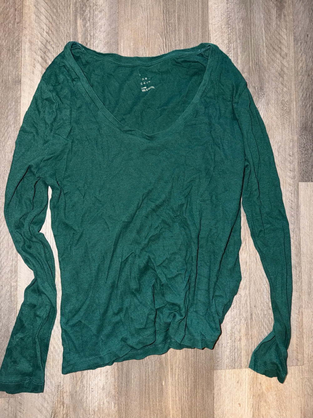 A New Day Women’s Emerald Green Long Sleeve Top